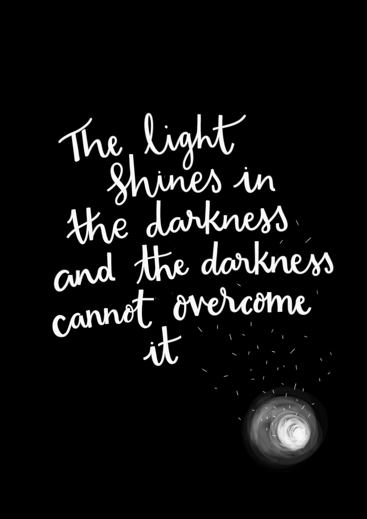 ‘Light in the Darkness’ A4 Print